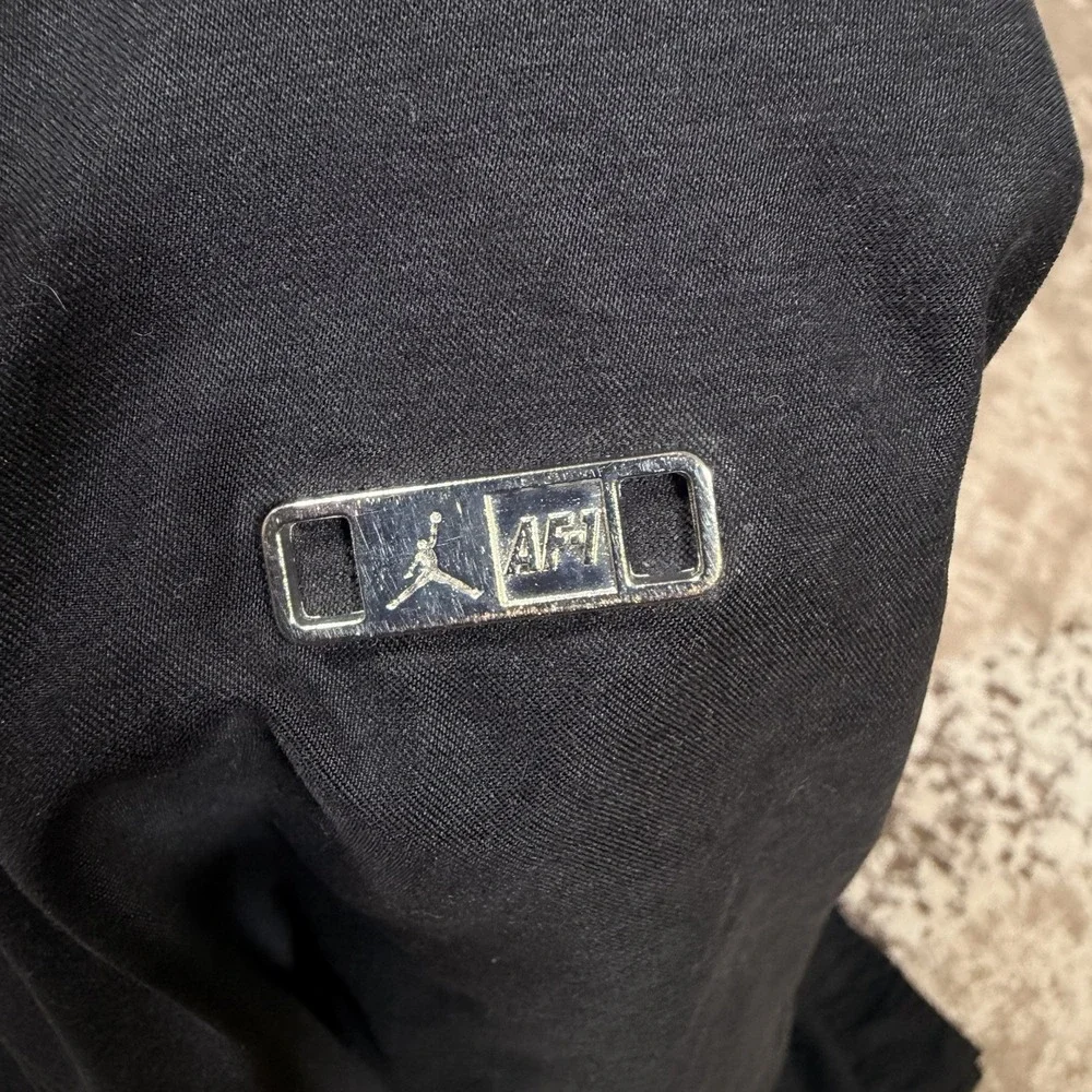 Jordan AF1 Full Zip Windbreaker Jacket‎ Mens 3XL Black Jumpman Long Sleeve